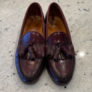 Church’s English Shoes Men's Tassel Kiltie Loafers in Deep Burgundy 10.5N